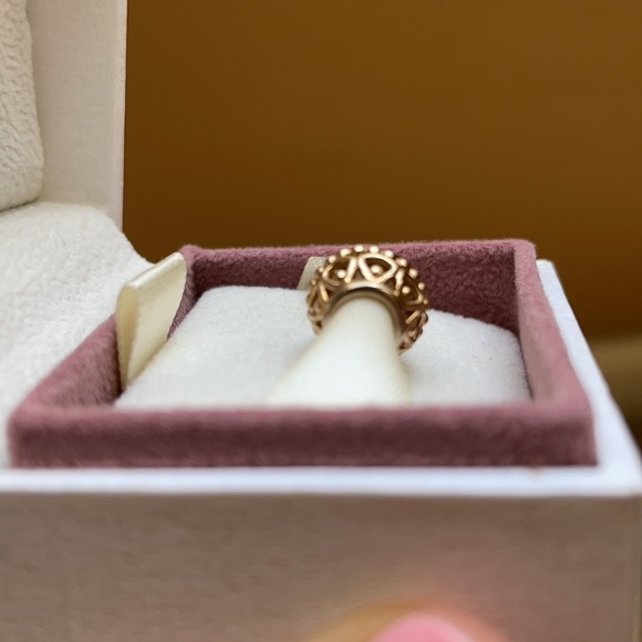 Pandora 14k Yellow Gold Openwork Gilded Cage Bead - Picture 3 of 8